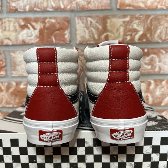 Vans Skate Sk8 hi Sport leather chilly pepper true white pop Cush - Picture 4 of 10